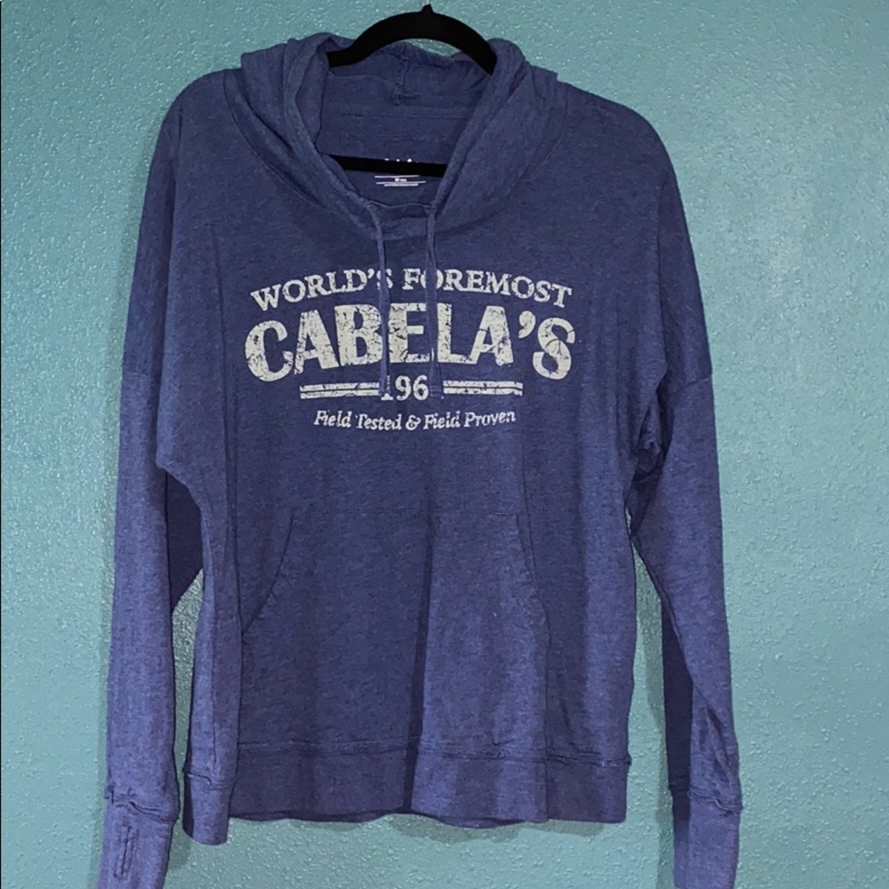 Cabelas cowl neck hoodie